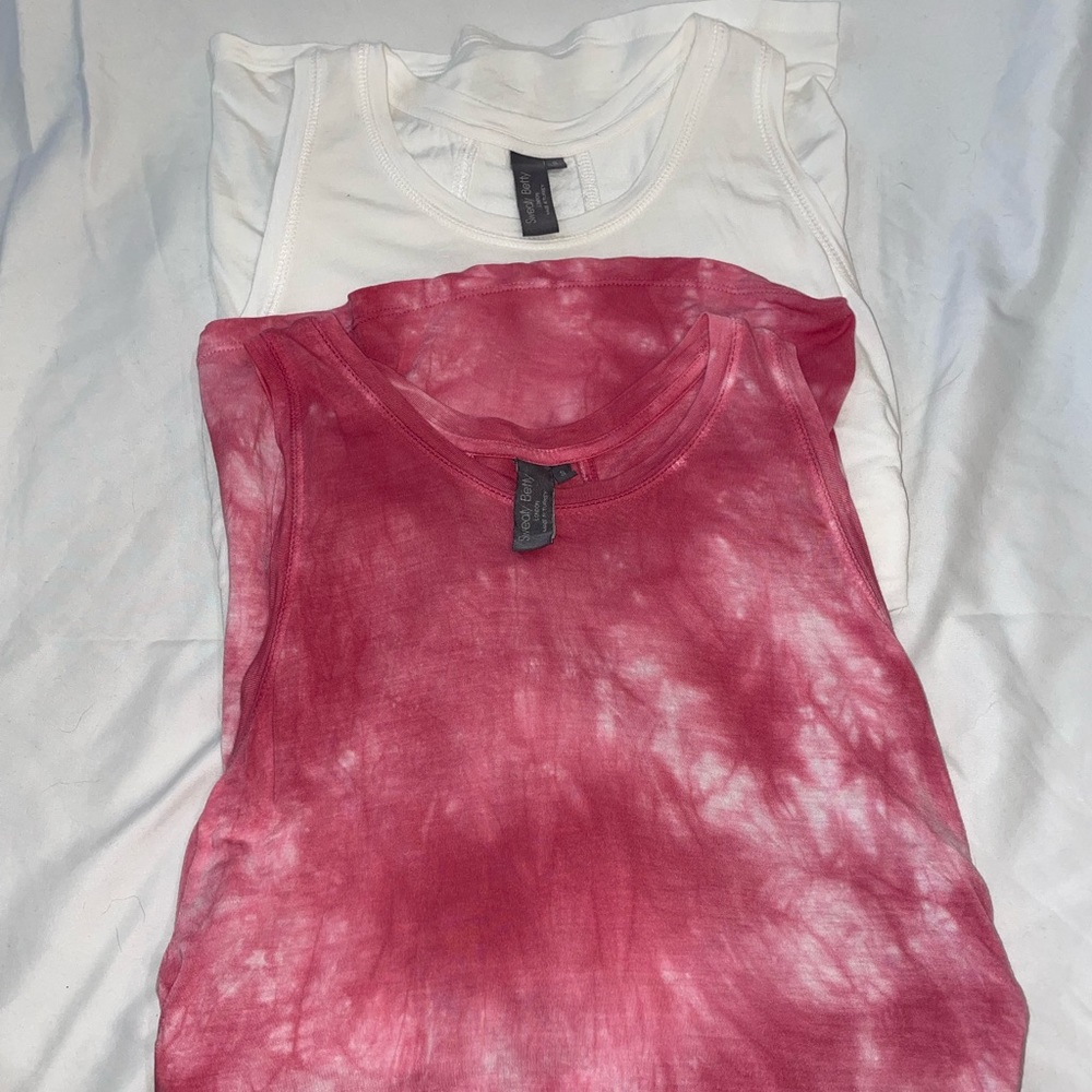 TWO Sweaty Betty Easy Peazy Tank Tops